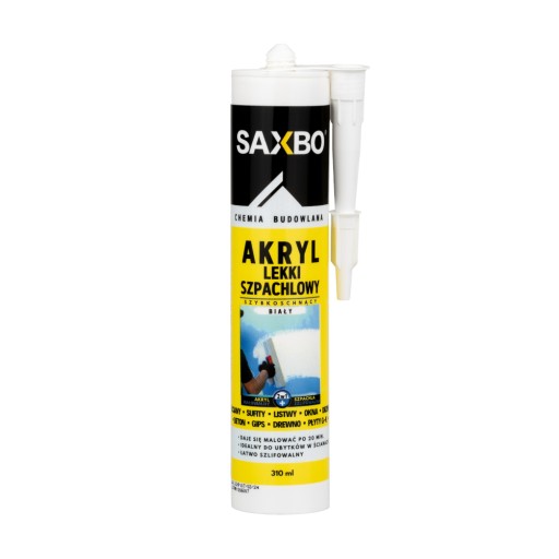ĽAHKÁ AKRYLÁTOVÁ PLNIČKA DOKONALE BIELA SAXBO 310ML