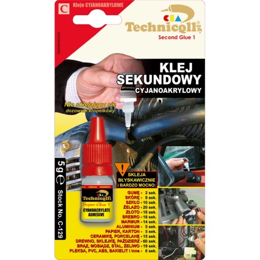 TECHNICQLL DRUHÉ KYANOAKRYLÁTOVÉ LEPIDLO C-129 5g