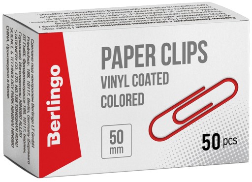 Berlingo farebné okrúhle vinylové sponky 50mm mix 50 kusov 1 bal