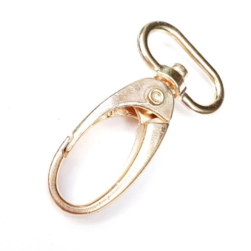 Karabína na tašku s opaskom na kľúče - GOLD KEYRING