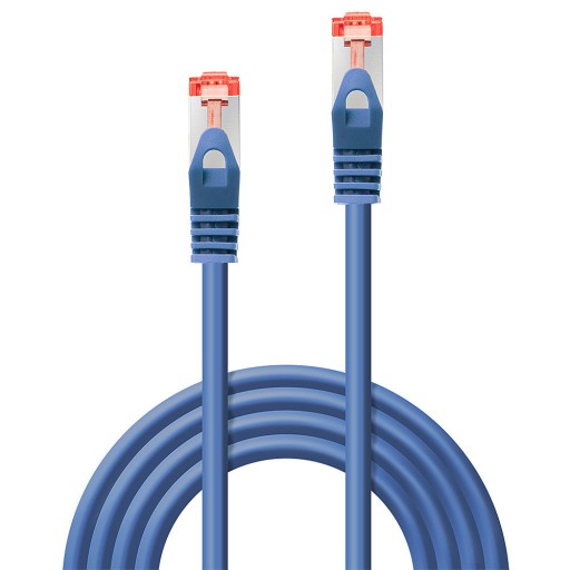 Lindy 47350 RJ45 Cat.6 S/FTP sieťový kábel s krútenou dvojlinkou, modrý – 0,3 m
