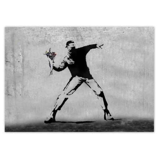 Nálepky A5 LEVEL Banksy Flower Thrower