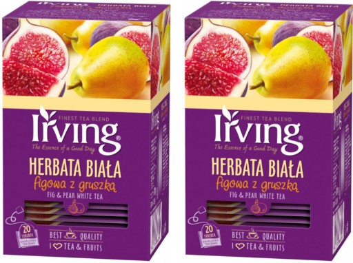 Irving čaj z bielej figy s hruškou 40 ks