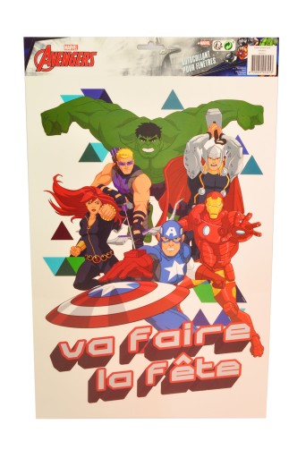 DEKORATÍVNA OKENNÁ FÓLIA MARVEL AVENGERS