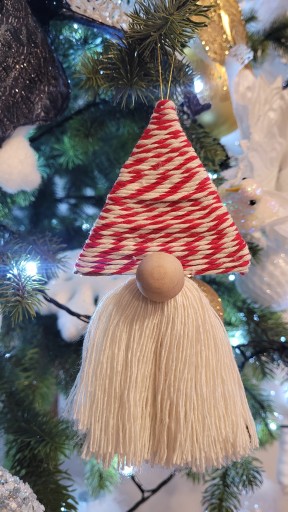 Točená bavlnená šnúra Macrame, prírodná, 200 m, 3 mm
