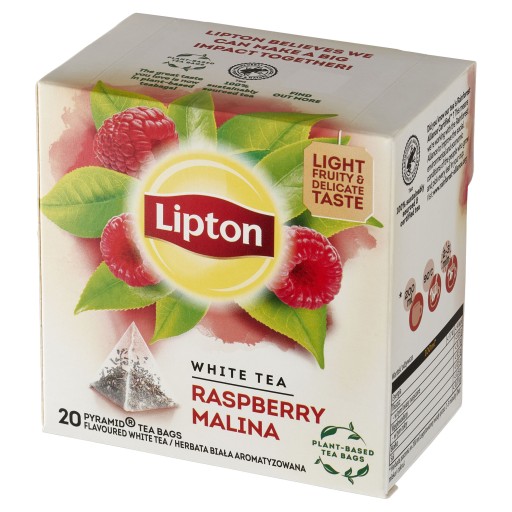Lipton Malinový pyramídový biely expresný čaj 20 ks 30g