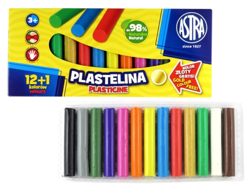 PLASTICINE ASTRA 13 FAREB (12 + 1 ZLATÁ)