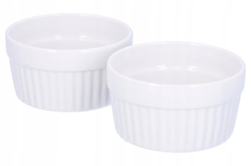 Zapekacia misa ramekin misky misky 2 x 200 ml, žiaruvzdorná