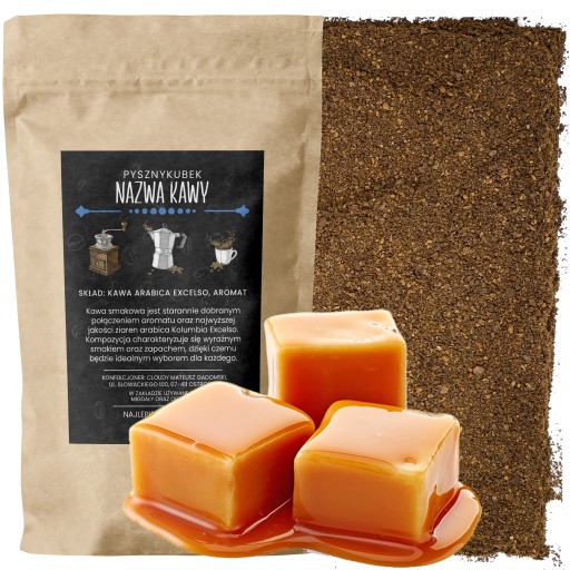 Mletá káva, ochutený KARAMEL 100G, ochutený karamel