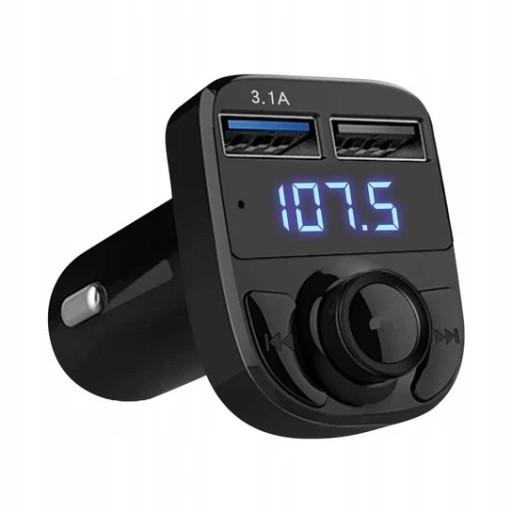 Vysielač pre osobné autá 12V, nákladné autá 24V, 2xUSB, Hands-free sada