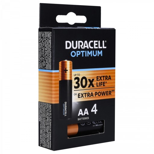 DURACELL Optimum LR6 R6 AA alkalická batéria BL4