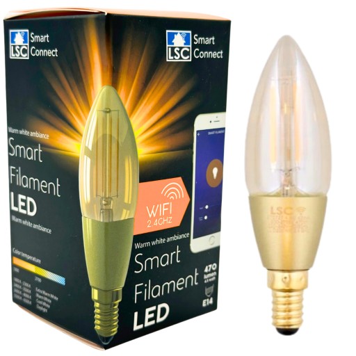 E14 470 lumenová LED žiarovka Smart Connect
