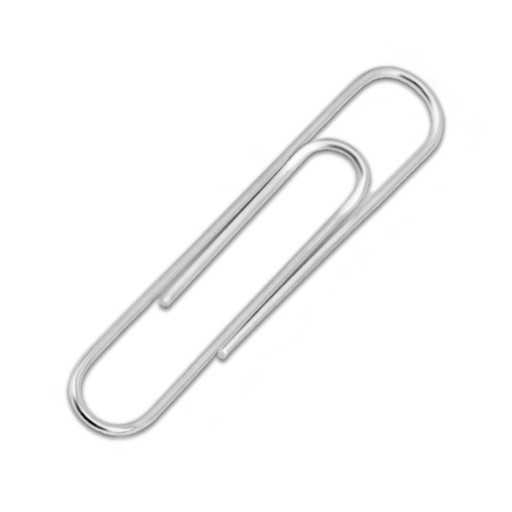 okrúhle kovové kancelárske klipy 28mm 100 ks