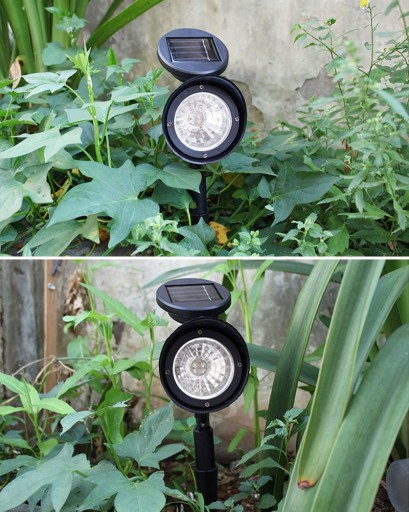 SOLÁRNE LAMPY Záhradný LED REFLEKTOR Smerový SNÍMAČ SKYPER PREPUNCH-IN