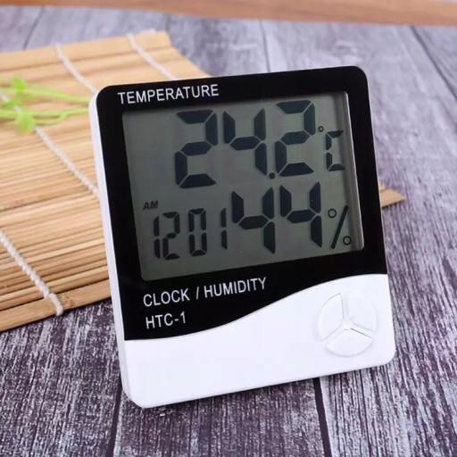LCD METEOROLOGICKÁ STANICA BEZDRÔTOVÝ TEPLOMER Vlhkomer HODINY + BATÉRIA