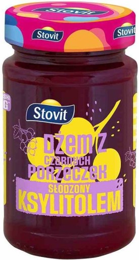 Džem z čiernych ríbezlí BEZ CUKRU Stovit Sladidlo z čiernych ríbezlí xylitol