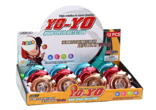 Yoyo Aluminium Classic Yoyo Blue Gold Red