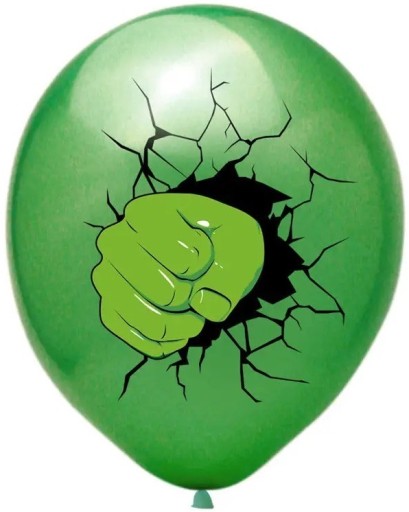 SADA BALÓNOV BALÓN AVENGERS HULK SPIDERMAN 6 ks