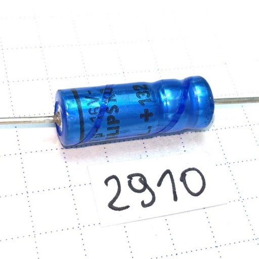 Kondenzátor Elektrolyt Philips 132-ALL 47uF 16V 7x19 LL axiálny x5