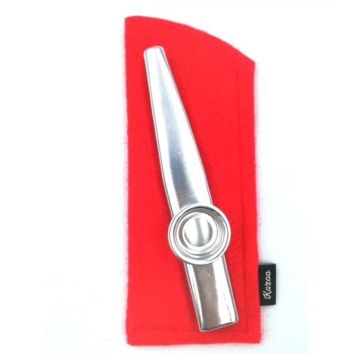 Strieborné KAZOO Červené Púzdra + MEMBRÁNA