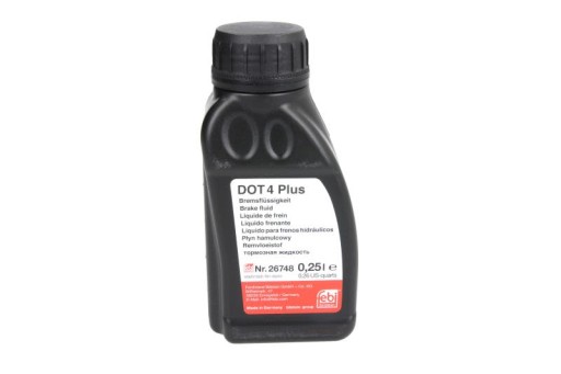 Brzdová kvapalina DOT4 PLUS [suchá: 265°C, mokrá: 180°C