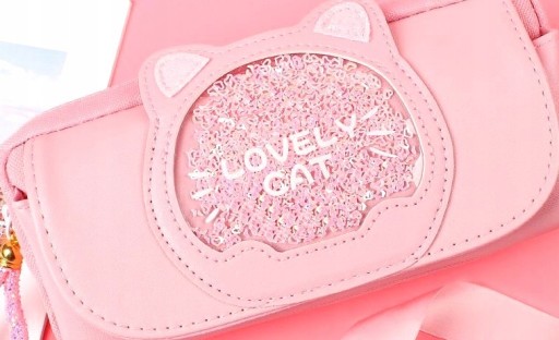 Cat Pencil Case školská kľúčenka mačka kozmetička