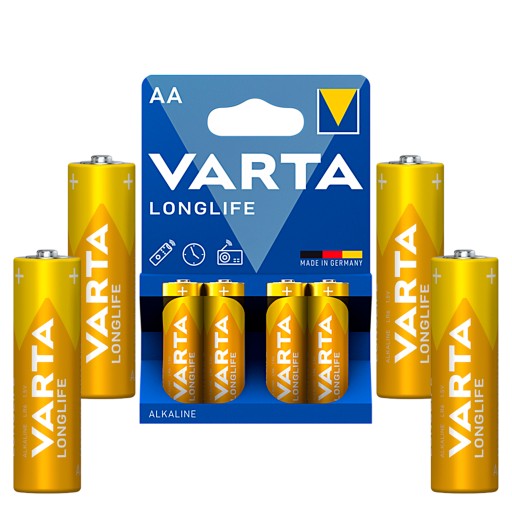 Alkalické batérie VARTA AA R6 LONGLIFE 4 prsty