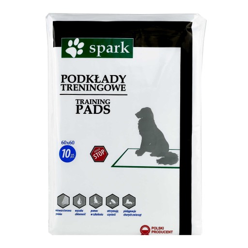 Hygienické podložky 60x60cm Podložky Animal Cleanliness Training Spark 10 kusov
