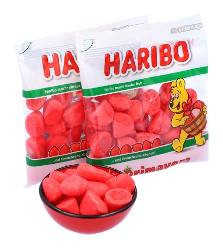 HARIBO Primavera Ovocné želé jahodové 100g DE