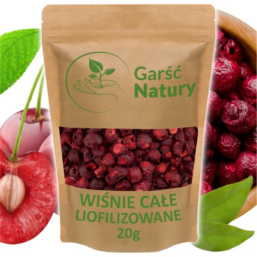 MRAZOM SUŠENÉ ČEREŠNE, CELÉ OVOCIE 20g Čerešne SUŠENÉ BEZ CUKRU 0,02 kg