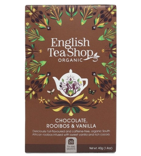 Čaj rooibos s kakaovými bôbmi a vanilkovým strukom BIO English Tea Shop