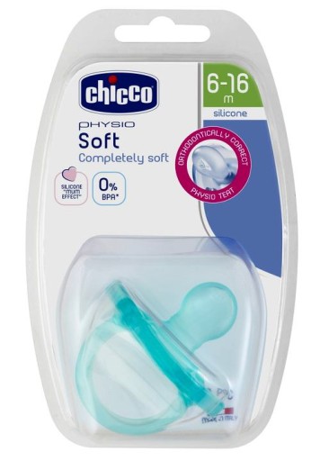 Mäkký silikónový cumlík Chicco Physio 6-16