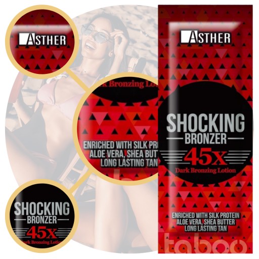 ASTHER SHOCKING BRONZER 45X na opaľovanie v soláriu