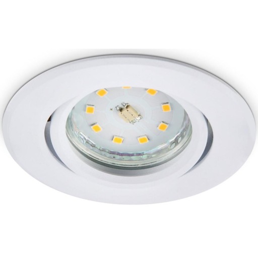 Očko Halogénový pohyblivý držiak lampy Biely KOBI