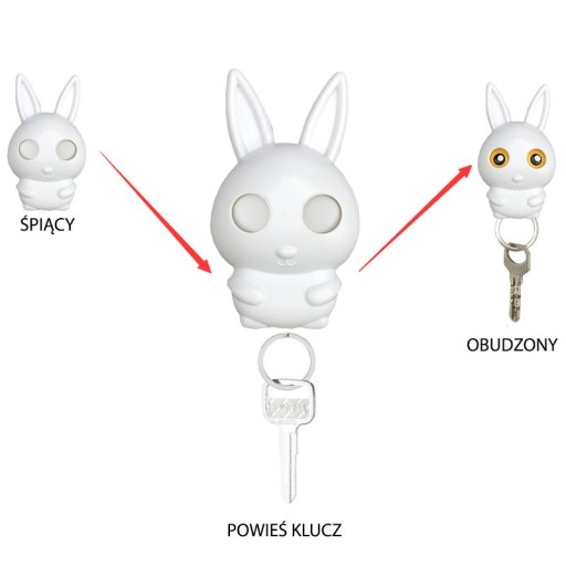 Vešiak na kľúče - hnedý králik