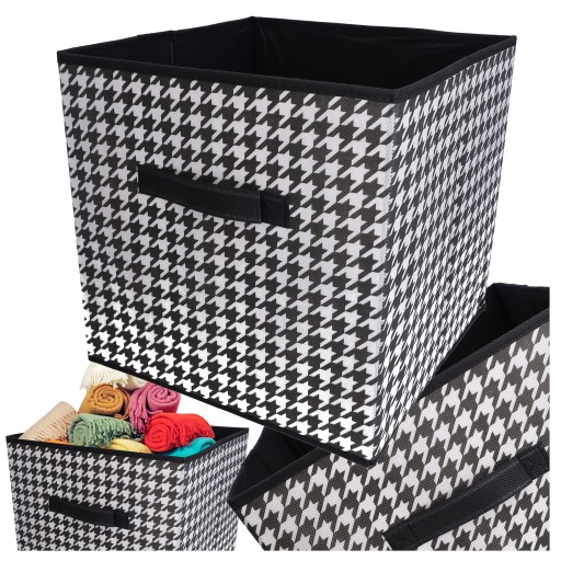 TEXTILNÝ BOX skriňový organizér 31x31x31 cm na ponožky, nohavice, deky