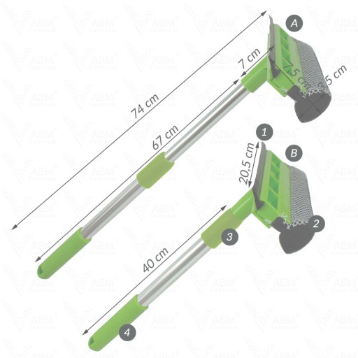 STIERKA TELESKOPICKÁ STIERKA 74 cm NA OKNÁ AUTA