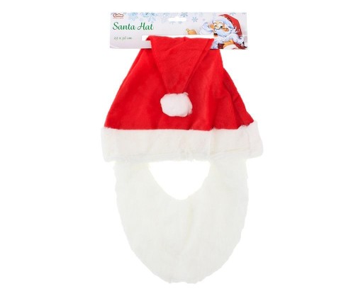 Čiapka Kostým Santa Claus s bradou Santa Claus Christmas Star Christmas