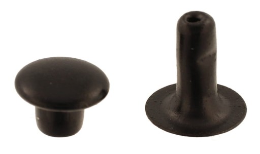 Krajčírsky nit N4 8,8x8mm Krytky nitov 50ks ČIERNA