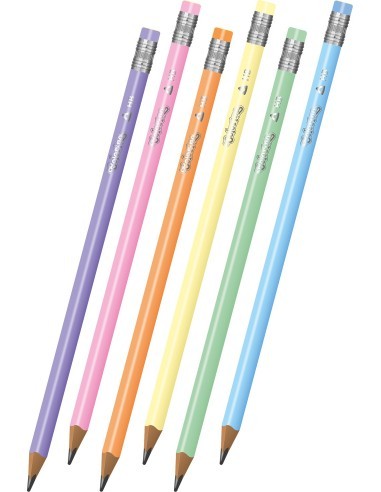 Colorino Pastelové ceruzky s gumou, MIX FARIEB