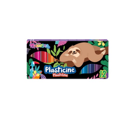 Colorino Okrúhla plastelína 12 farieb Wildkid