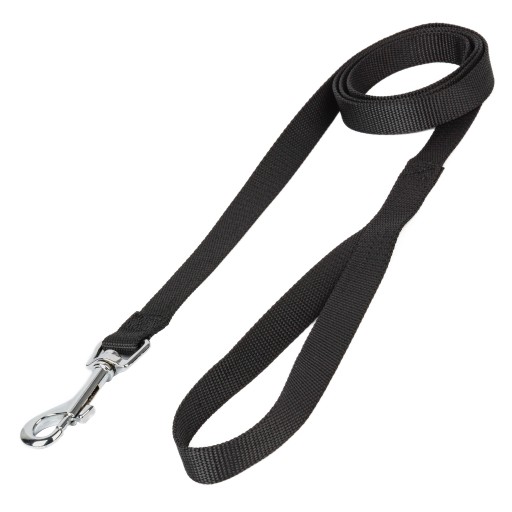 Vodítko pre malého psa TRADITIONAL TAPE 1,5cm x 120cm - ČIERNA