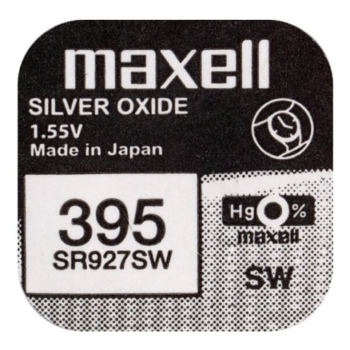 Strieborná batéria Maxell 395 SR927SW SR57 1 ks.
