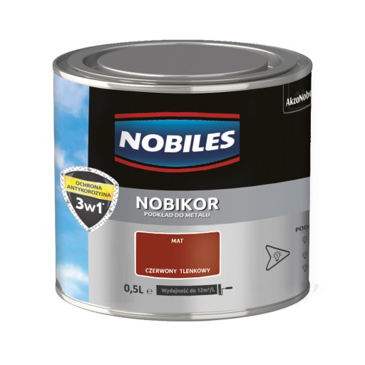 Nobiles Nobikor antikorózny základný olej-ftalový červený oxid 0,5L