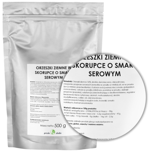 ARAŠIDY v škrupine so syrovou príchuťou 500g
