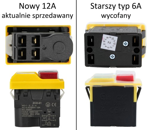 Vypínač pre stolnú brúsku CK-1 5E4 12A SKUTOČNÝ VÝKONNÝ SPÍNAČ