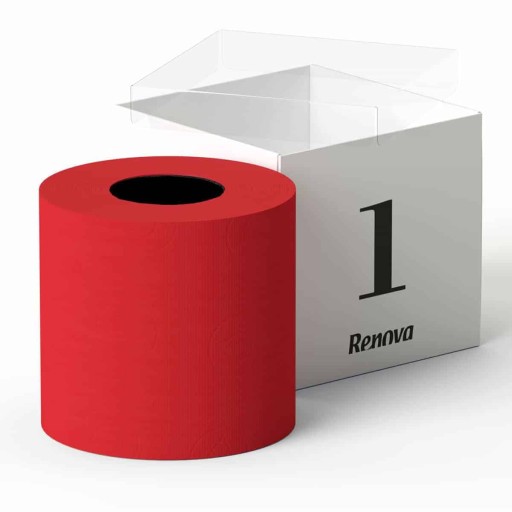 Toaletný papier Renova No.1 červený