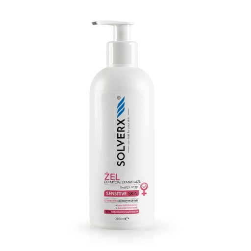SOLVERX SENSITIVE SKIN čistiaci gél na tvár 200 ml