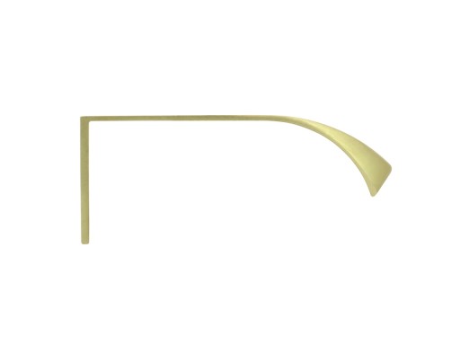 KARTÁČOVANÁ ZLATÁ NÁBYTKOVÁ RÚČKA, APLIKOVANÁ S HRANOU UA02 160 / 180 MM