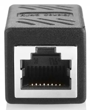 RJ-45 Cat 6 Konektor LAN Predlžovací kábel 1x Internetový kábel Barrel Connector